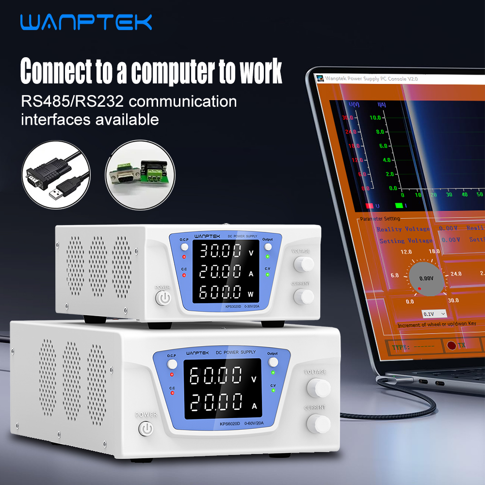 Wanptek RS485/RS232 Lab Progra - đánh giá và giá Programmable Dc Power Supply 60V 10A